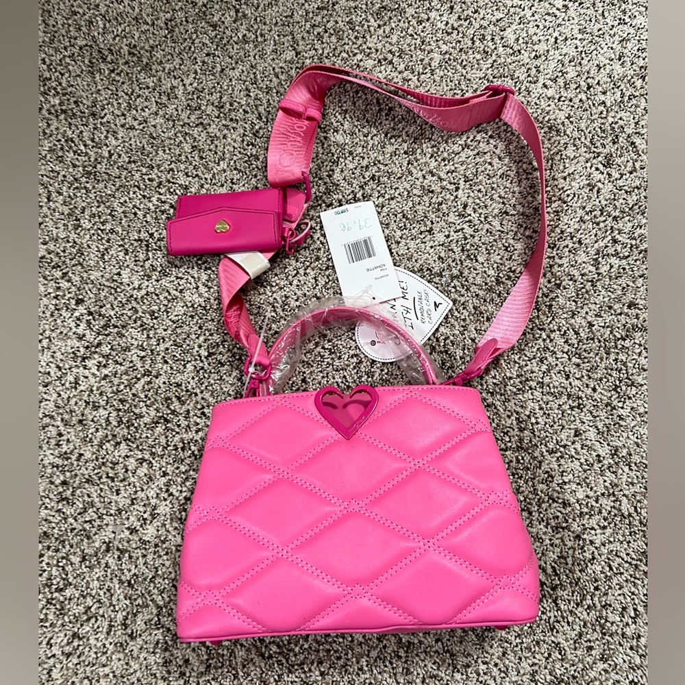 NEW BETSY JOHNSON Pink Purse